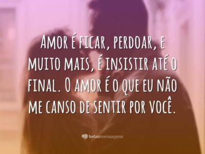 Amor é ficar