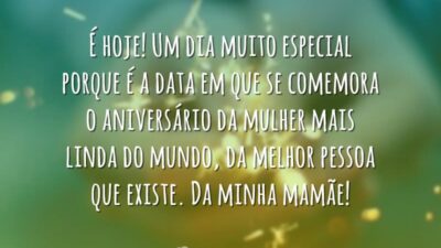 Aniversário da mulher mais linda