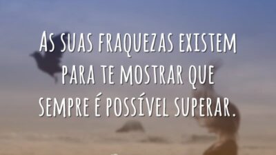 As suas fraquezas existem
