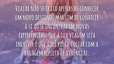 Bagagem repleta de vivências