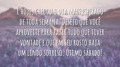 É hoje, chegou o dia mais esperado de toda semana. Desejo que&hellip;