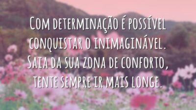 Com determinação é possível