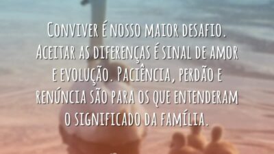 Conviver é nosso desafio