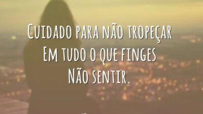 Cuidado para não tropeçar