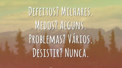 Defeitos? Milhares