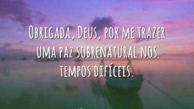 Deus me trouxe paz
