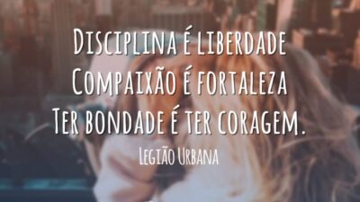 Disciplina é liberdade