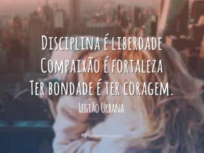 Disciplina é liberdade