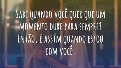 Sabe quando você quer que um momento dure para sempre? Então, é&hellip;