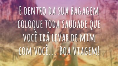 E dentro da sua bagagem