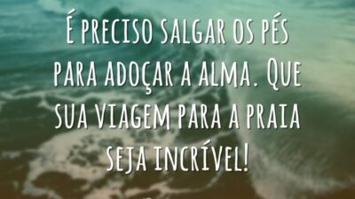 É preciso salgar os pés
