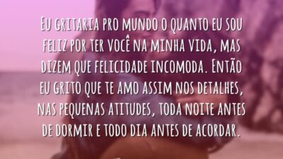 Eu gritaria pro mundo