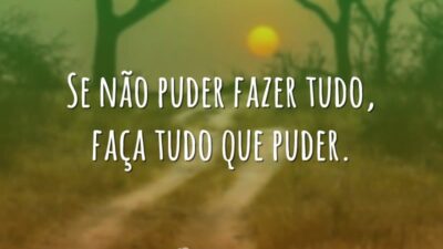 Faça tudo que puder