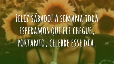 Feliz sábado! A semana toda esperamos que ele chegue, portanto, celebre esse&hellip;
