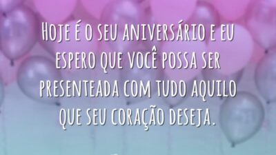 Hoje é seu aniversário