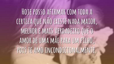 Hoje posso afirmar