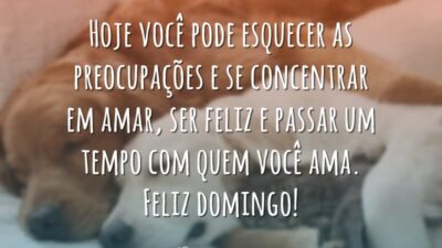 Hoje você pode esquecer as preocupações e se concentrar em amar, ser&hellip;