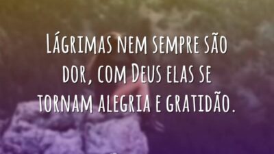 Lágrimas nem sempre são dor, com Deus elas se tornam alegria e&hellip;