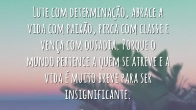 Lute com determinação