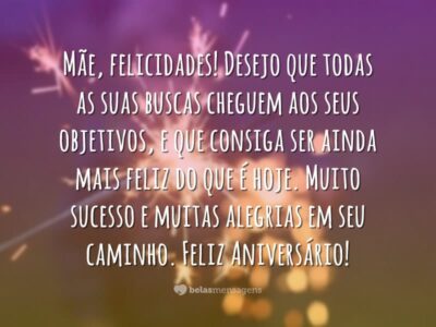 Mãe, felicidades!