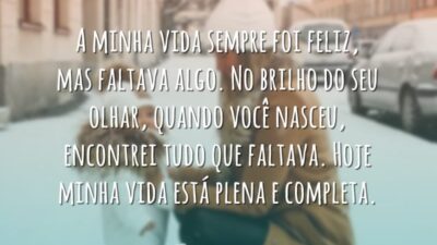 A minha vida sempre foi feliz, mas faltava algo. No brilho do&hellip;