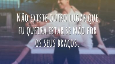 Não existe outro lugar que eu queira estar se não for os&hellip;