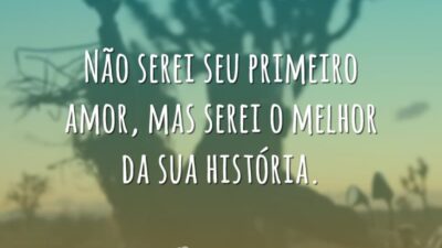 Não serei seu primeiro