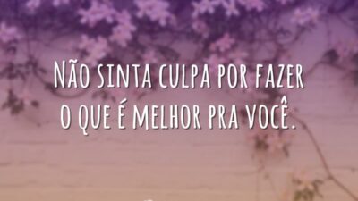 Não sinta culpa
