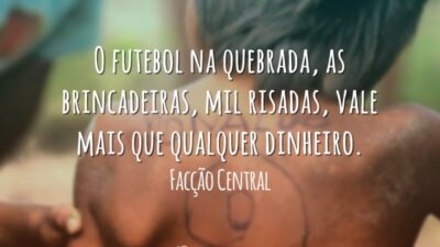 O futebol na quebrada, as brincadeiras, mil risadas, vale mais que qualquer&hellip;