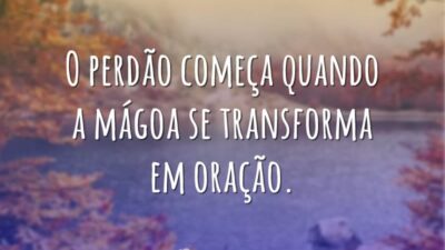 O perdão começa quando