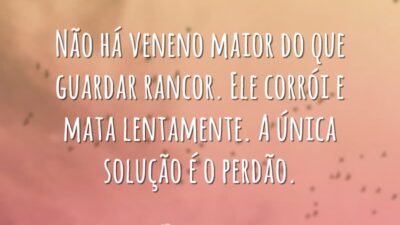 A solução é o perdão
