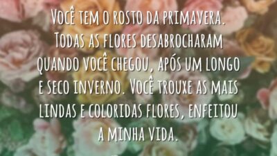 O rosto da primavera