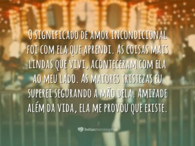 O significado de amor incondicional