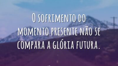 O sofrimento do momento