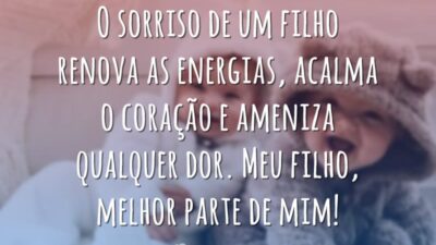 O sorriso de um filho