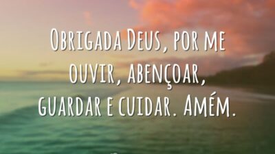 Obrigada por me ouvir