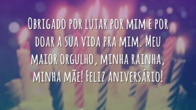 Obrigado por lutar por mim