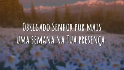 Obrigado Senhor