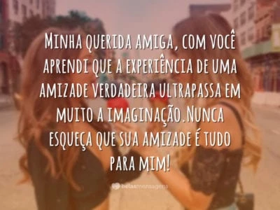 Para minha querida amiga