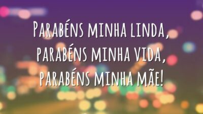 Parabéns minha linda