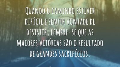 Quando quiser desistir