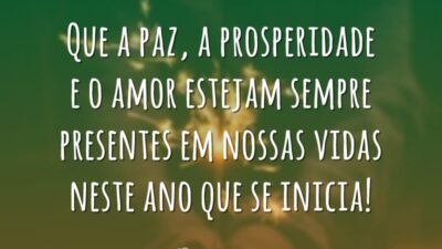Que a paz, a prosperidade e o amor estejam sempre presentes em&hellip;