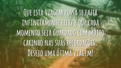Que esta viagem possa