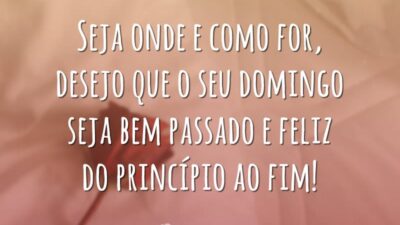 Seja onde e como for, desejo que o seu domingo seja bem&hellip;
