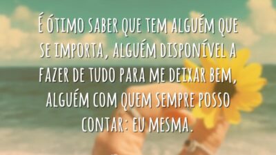 Sempre posso contar comigo