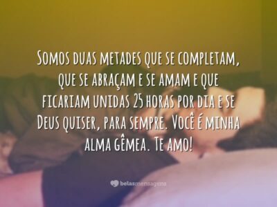 Somos duas metades