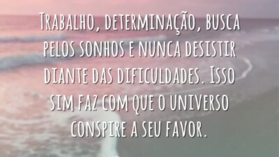 Trabalho e determinação