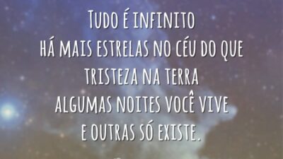 Tudo é infinito