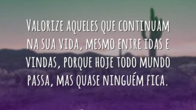 Valorizem aqueles que continuam