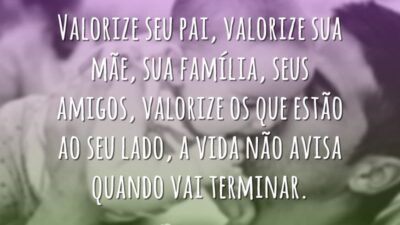 Valorize sua família